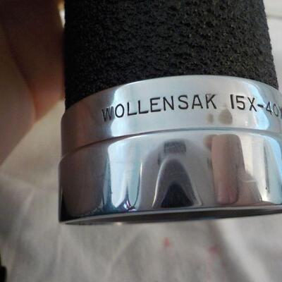 Telescope 15 x - 40x.  "Wollensak telescope".