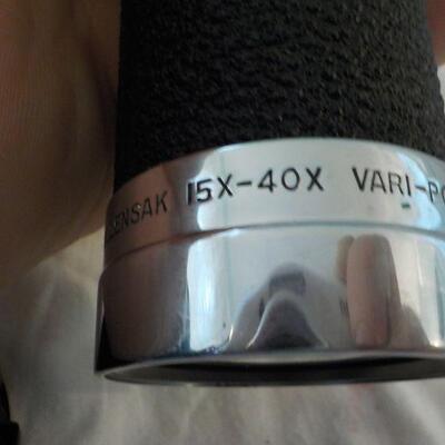 Telescope 15 x - 40x.  "Wollensak telescope".