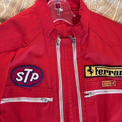 Vintage Racing Pit Crew Jumpsuit Coverall with Great Patches