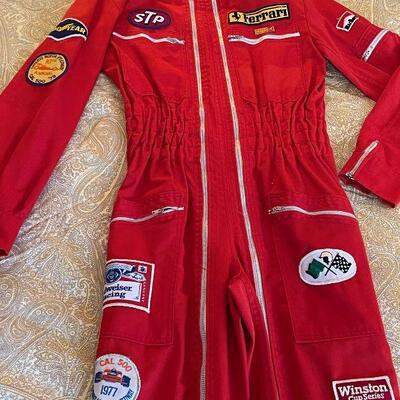 Vintage Racing Pit Crew Jumpsuit Coverall with Great Patches