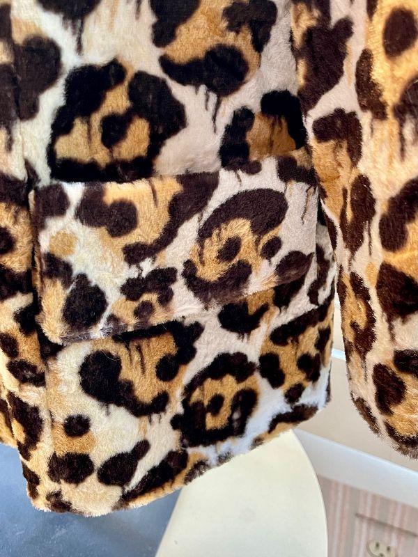 Coach Artsy Leopard Print Jacket w Shearling Collar NWT | EstateSales.org