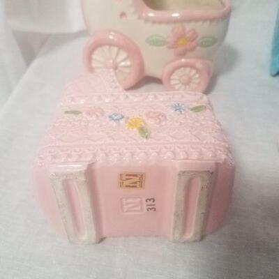 Lot #57 - Vintage Baby ceramic planters