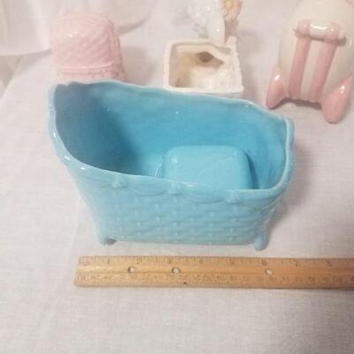 Lot #57 - Vintage Baby ceramic planters