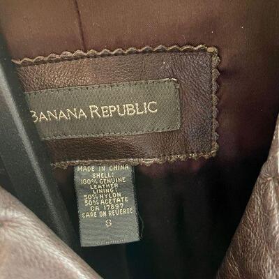 Vintage Banana Republic Leather Jacket Pristine Small