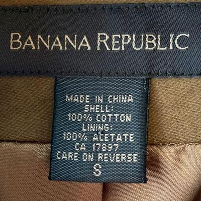 Vintage Banana Republic Ladies Moleskin Trenchcoat Size Sm