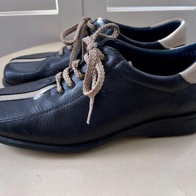 Pasos Bowling Style Oxfords like Camps Black Ladies EU 37