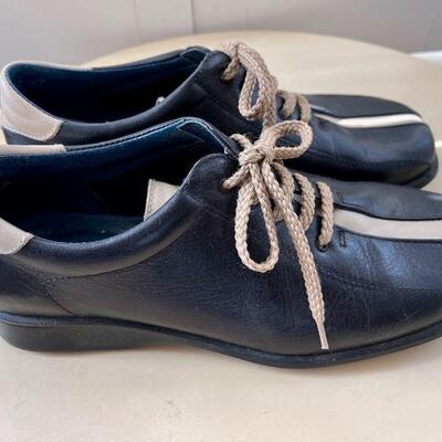 Pasos Bowling Style Oxfords like Camps Black Ladies EU 37