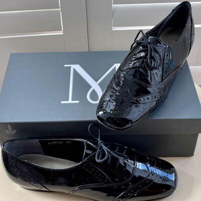 Mark Lemp New Ladies Patent Leather Wingtips shoes 7N