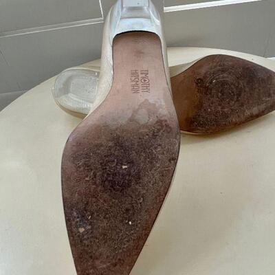 Very Vintage Timothy Hitsman Clear Heel Pumps 7 1/2 N 