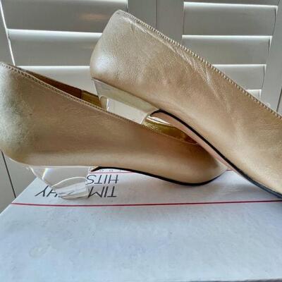 Very Vintage Timothy Hitsman Clear Heel Pumps 7 1/2 N 