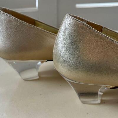 Very Vintage Timothy Hitsman Clear Heel Pumps 7 1/2 N 
