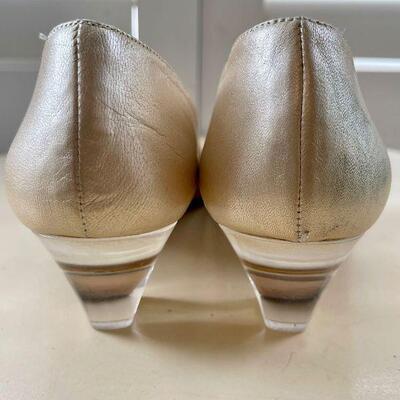 Very Vintage Timothy Hitsman Clear Heel Pumps 7 1/2 N 