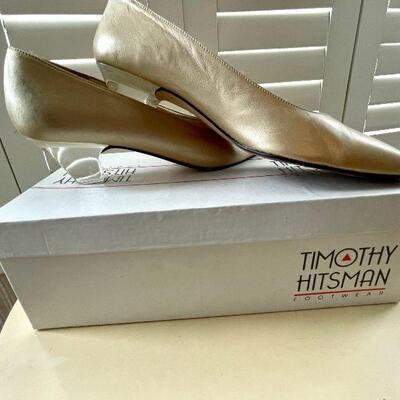 Very Vintage Timothy Hitsman Clear Heel Pumps 7 1/2 N 