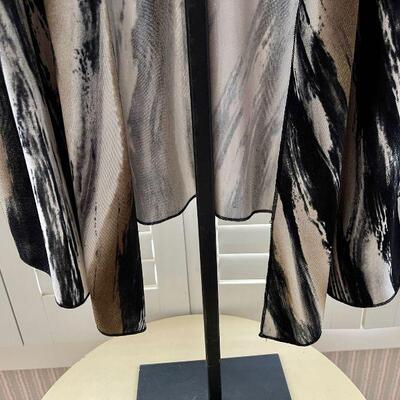Drapers Damons draped Cardigan bold brush stroke design