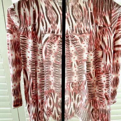 Chicos Ikat design cardigan Ladies size 0 