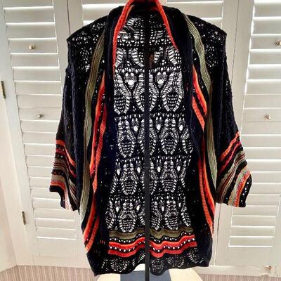 Zozo crocheted dolman sleeve cardigan Ladies S/M