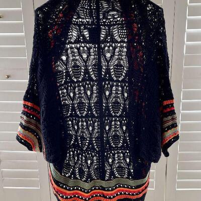 Zozo crocheted dolman sleeve cardigan Ladies S/M