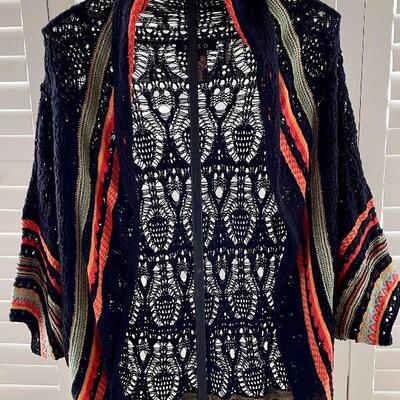 Zozo crocheted dolman sleeve cardigan Ladies S/M