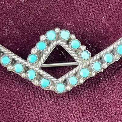 #18 Turquoise Silver .925 Pin 3.0 g 