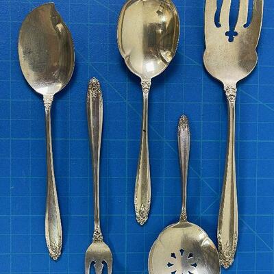 #58 PRELUDE (5) Sterling Silver Serving Pieces 149 grams