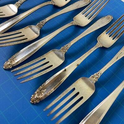 #63 Prelude (12) Sterling Silver Dinner Forks  .925 628g