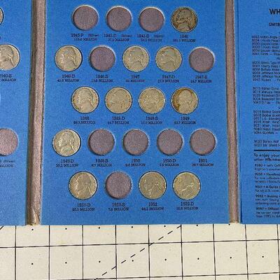 #66  Jefferson Nickels Collection Partially full.  1938 -1961