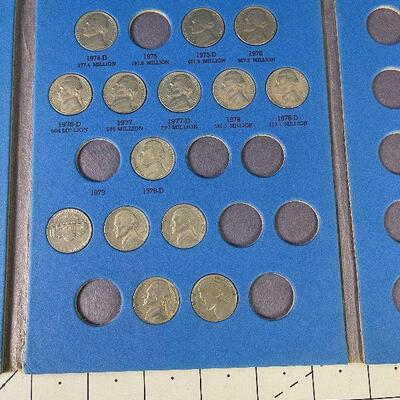 #67  Jefferson Nickels Collection Partially full. 1962 +