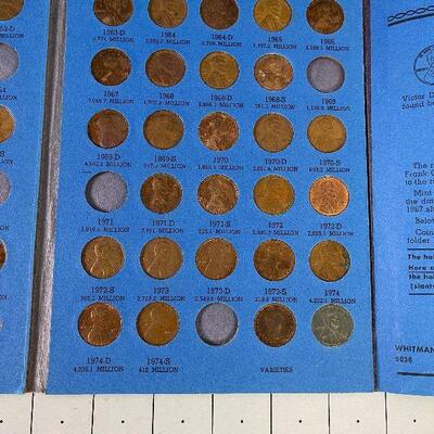 #68 Lincoln Cents Collection Partial Full. 1941-1974 