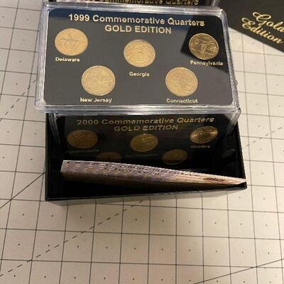 #86  50 STATE Commemorative Quarter Complete Set Gold Edition   