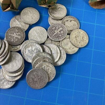 #92 $5 Face Value of Silver Roosevelt Dimes 90% 3.6 ozt Silver 