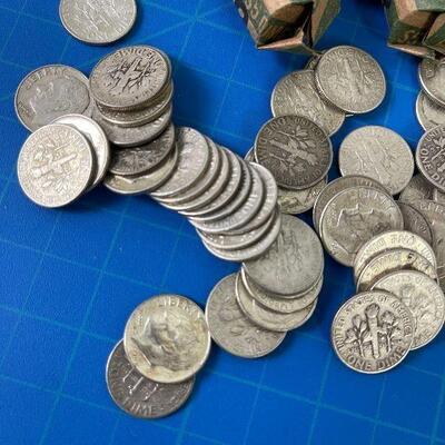 #92 $5 Face Value of Silver Roosevelt Dimes 90% 3.6 ozt Silver 