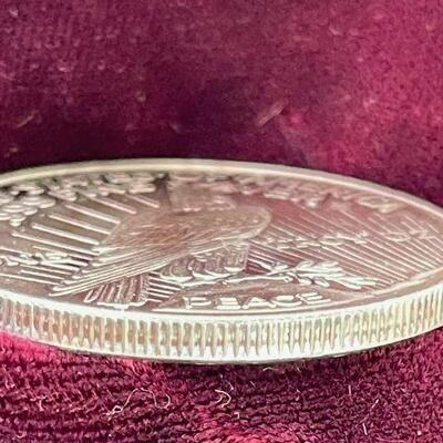 #105 One Ounce  (ozt) Silver Bullion Coin "Peace Dollar" .999 Pure