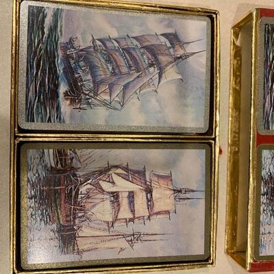 Vintage ship playing cards made in USA