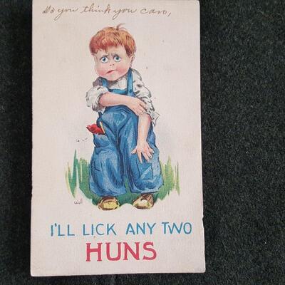 WWI Military Humor Defense Postcard