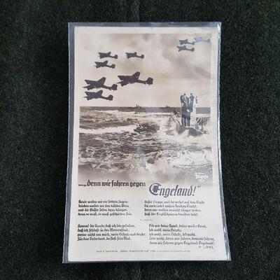 WW2 Nazi Military Propaganda Postcard
