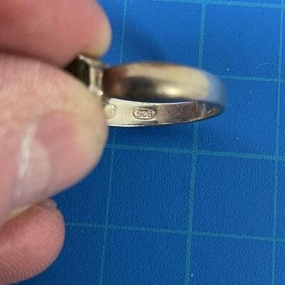 #120 Peridot Silver Women's Ring .925 Size 9 