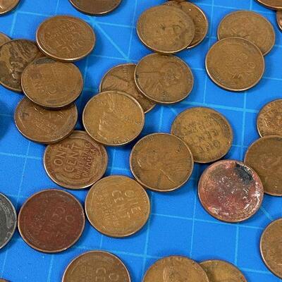 #135 63 Lincoln "Wheat" Pennies