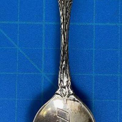  #160  Antique Souvenir Sterling Silver Spoons Marked 