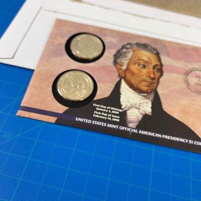 #172  Commemorative James Monroe Dollar Day of First Issue Stamp Sealed 