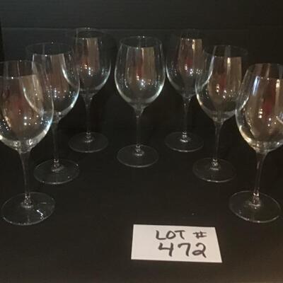 E - 472 Reidel Wine Glass Lot 
