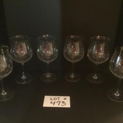E - 473 Reidel Wine Glass Lot ( 6 in Total ) 