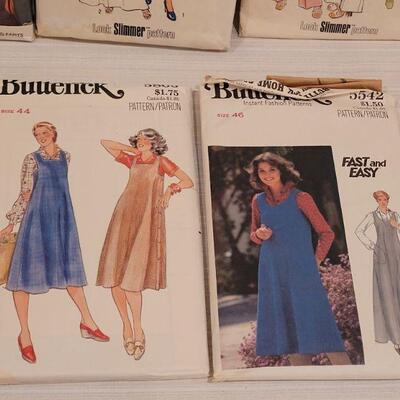 Lot 10: (10) Vintage 1970's Sewing Patterns 