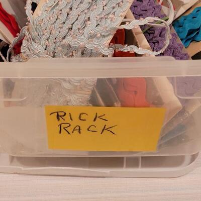 Lot 11: New & Vintage Sewing Rick Rack Trim & Seam Binding