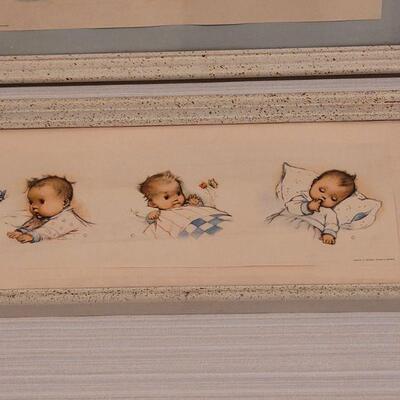 Lot 24: (2) Vintage Baby Kunst-Adelt Lithographs (Holland)