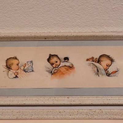 Lot 24: (2) Vintage Baby Kunst-Adelt Lithographs (Holland)