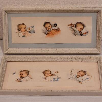 Lot 24: (2) Vintage Baby Kunst-Adelt Lithographs (Holland)