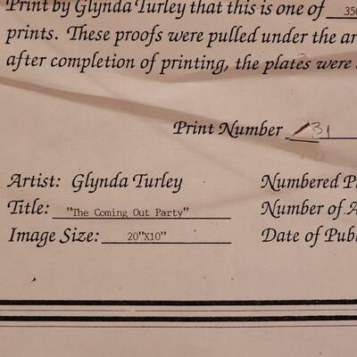 Lot 35: Glynda Turley Print - Signed & Numbered 
