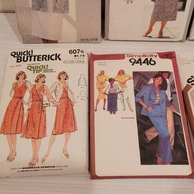 Lot 43:  (10) Vintage 1970's & 80's Sewing Patterns 