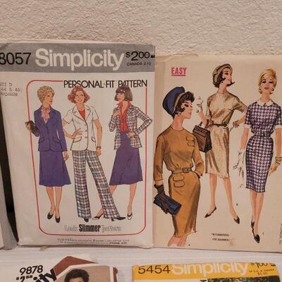 Lot 43:  (10) Vintage 1970's & 80's Sewing Patterns 