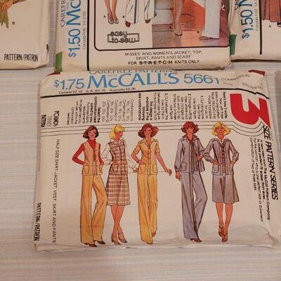Lot 50: (10) Vintage 1970's Sewing Patterns 